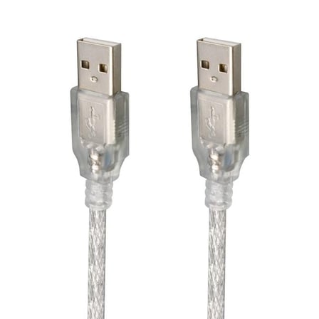 PM-3264 Şeffaf 1.5 Metre Usb Erkek-Erkek Kablo