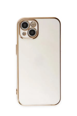 Apple iPhone 15 Kılıf Volet Silikon - Beyaz