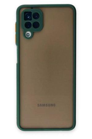 Samsung Galaxy A12 Kılıf Montreal Silikon Kapak - Yeşil