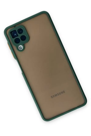 Samsung Galaxy A12 Kılıf Montreal Silikon Kapak - Yeşil