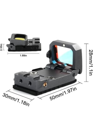 Vism Flipdot Reflex M2 Red Dot Sight Katlanabilir Optik, İçin 22mm Reflex Nişangâh