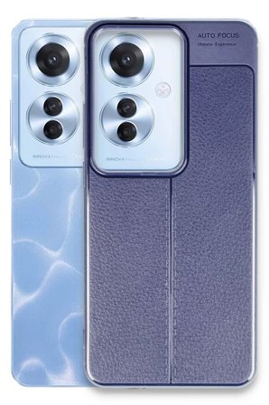 Oppo Reno 11F Kılıf Auto Focus Kapak - Lacivert