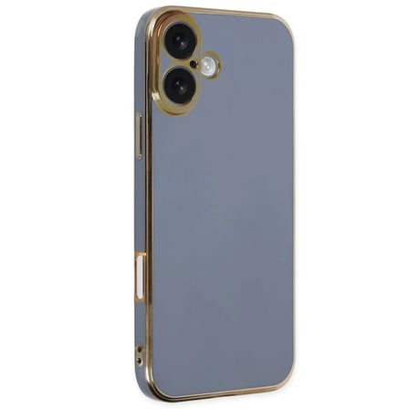 Apple Uyumlu iPhone 16 Kılıf Volet Silikon - Mavi