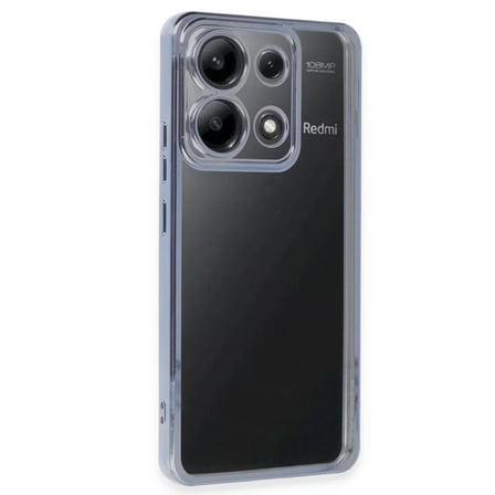 Xiaomi Poco X6 Kılıf Razer Lensli Silikon - Açık Mavi