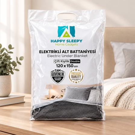 Elektrikli Battaniye Çift Kişilik 120x150 cm