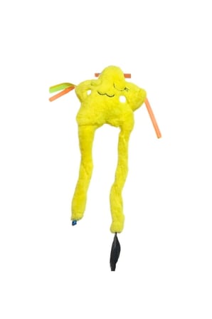 Sarı Yıldız Peluş Kedi Oyuncağı