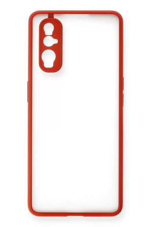 Oppo Find X2 Kılıf Montreal Silikon Kapak - Kırmızı