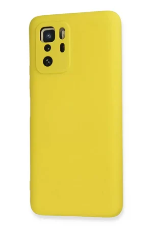 Xiaomi Poco X3 GT Kılıf Nano içi Kadife Silikon - Sarı