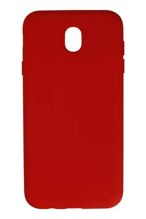 Samsung Galaxy J7 Pro / J730 Kılıf Nano içi Kadife Silikon - Kırmızı