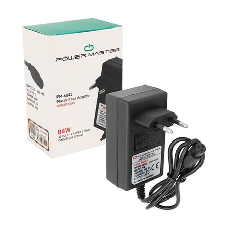 42 Volt - 1 Amper 3 Pinli Ginger Priz Tip Şarj Cihazı PM-6043