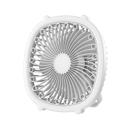 PM-21882 Usb Şarjlı Masaüstü 2 Tip Led Işık - 3 Kademe Fan Vantilatör