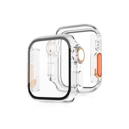Apple Watch 44mm Watch 49mm Kasa Dönüştürücü ve Ekran Koruyucu - Şeffaf