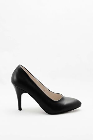 Siyah Kadın Klasik Topuklu Ayakkabı Kadın Topuklu Abiye Ayakkabı Şık Gece Ayakkabısı