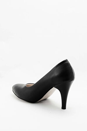 Siyah Kadın Klasik Topuklu Ayakkabı Kadın Topuklu Abiye Ayakkabı Şık Gece Ayakkabısı