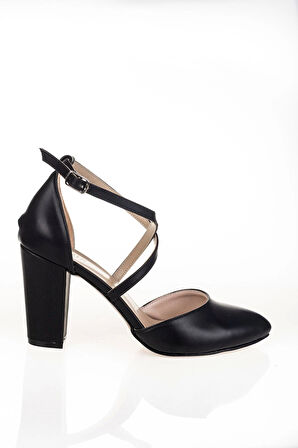 Kadın Siyah Topuklu Ayakkabı Kadın Topuklu Abiye Ayakkabı Şık Gece Ayakkabısı Zarif Tasarım