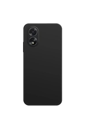 Oppo A38 Kılıf First Silikon - Siyah