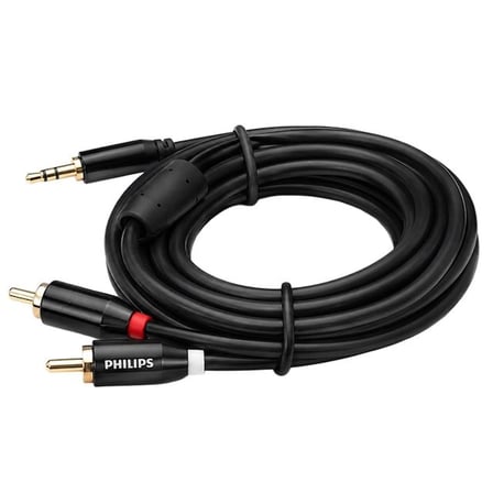 SWR2121B/93 3.5mm Stereo 2 RCA AUX Ses Kablosu 5 Metre Hi-Fi Ses Kalitesi
