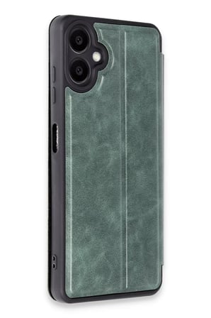 Samsung Galaxy A06 Kılıf Flip Cover - Koyu Yeşil