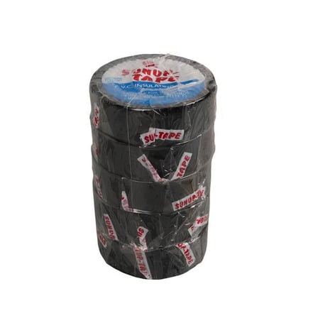 SN-27918 Siyah 0.13x18mm İzole PVC Elektrik Yalıtım Bant (5’li Paket)