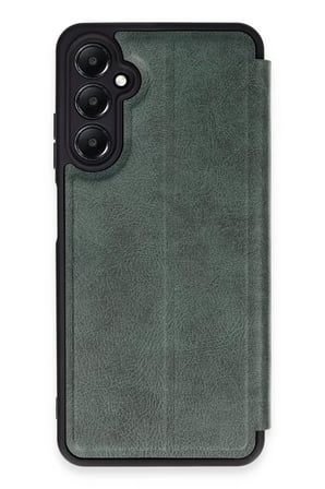 Samsung Galaxy A55 5G Kılıf Flip Cover - Koyu Yeşil