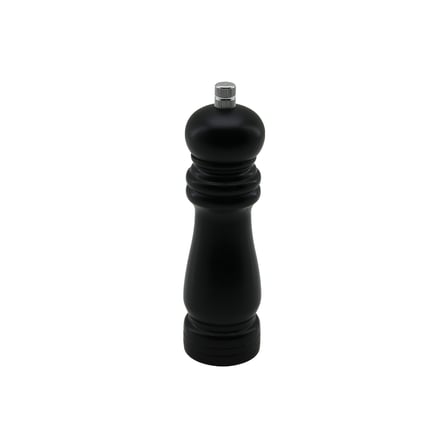 Küçük Siyah Ahşap Tuz ve Baharat Öğütücü (Çap 4.5 cm, 15.5 cm)
