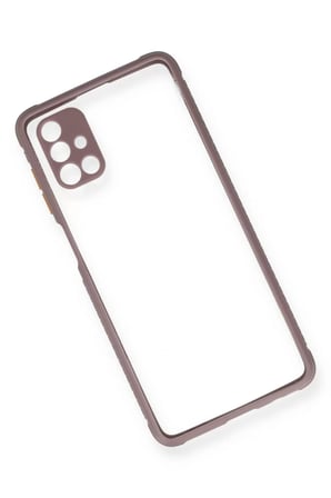 Samsung Galaxy M51 Kılıf Miami Şeffaf Silikon - Açık Mor