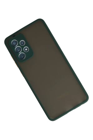 Samsung Galaxy A72 Kılıf Montreal Silikon Kapak - Koyu Yeşil