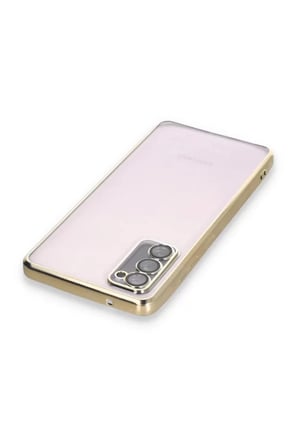 Samsung Galaxy S20 FE Kılıf Razer Lensli Silikon - Gold