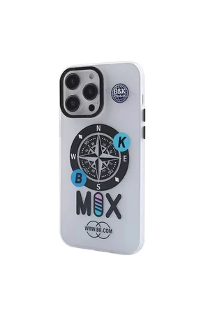 Apple Uyumlu iPhone 14 Pro Kılıf Apollo Magneticsafe Desenli Kapak - Apollo Şeffaf - 3