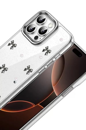 Apple iPhone 15 Pro Max Fiyonk Desenli Kapak - Desen 8