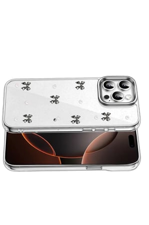 Apple iPhone 15 Pro Max Fiyonk Desenli Kapak - Desen 8