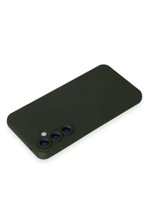 Samsung Galaxy S23 FE Kılıf Nano içi Kadife Silikon - Koyu Yeşil