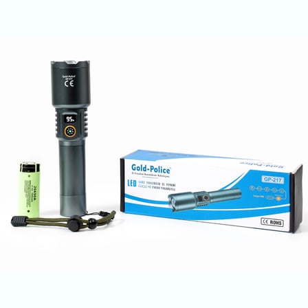 Standart Led’leri Unutun Gold Gp-217 Tg Led, Işığı Yüzlerce Metre Öteye Odaklayan Özel Lens Yapısı Ve Şarj Edilebilir Dev Bataryasıyla Profesyonellerin Tercihi. Geceyi Gündüze Çeviren Gerçek G