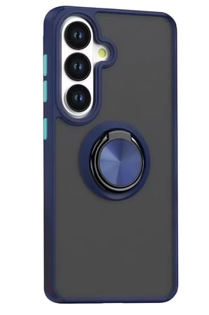 Samsung Galaxy S26 Plus Montreal Yüzüklü Silikon Kapak - Lacivert