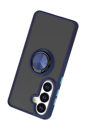 Samsung Galaxy S26 Plus Montreal Yüzüklü Silikon Kapak - Lacivert