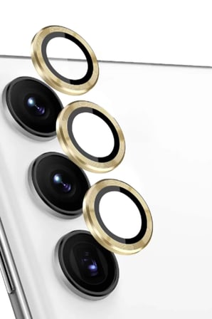 Samsung Galaxy S24 FE Raze Metal Kamera Lens - Sarı