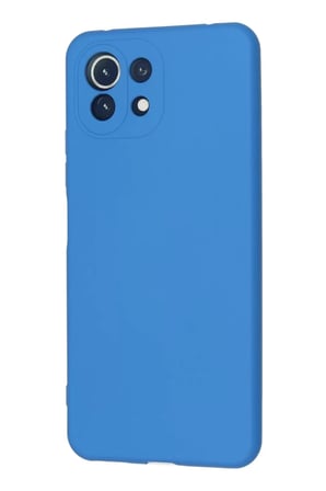 Xiaomi Mİ 11 Lite Kılıf Nano içi Kadife Silikon - Mavi