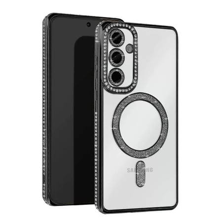Samsung Galaxy A26 Joke Simli Magneticsafe Kılıf - Siyah