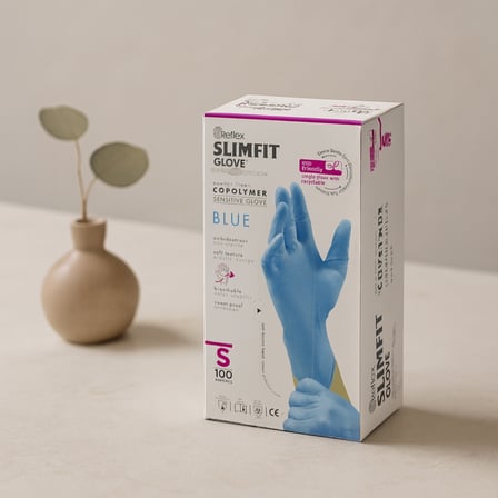 Lateks Muayene Eldiveni S Mavi Pudrasız