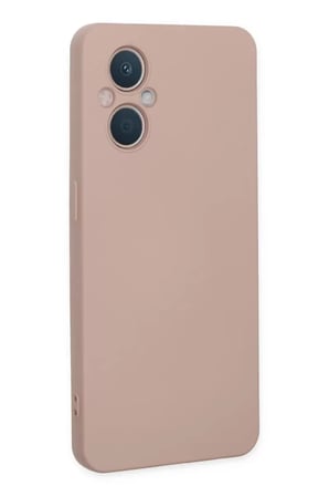 Oppo Reno 7 Lite Kılıf Nano içi Kadife Silikon - Pudra