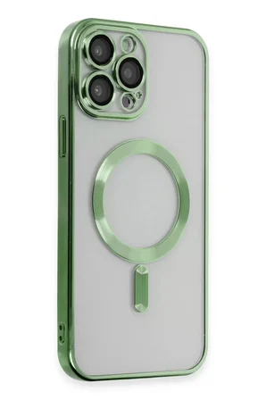 Apple iPhone 15 Pro Kılıf Kross Magneticsafe Kapak - Koyu Yeşil