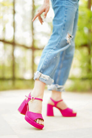 Kadın Moda Alçak Platform Topuklu Ayakkabı Şık ve Zarif Abiye Ayakkabı