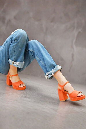 Kadın Moda Alçak Platform Topuklu Ayakkabı Şık ve Zarif Abiye Ayakkabı