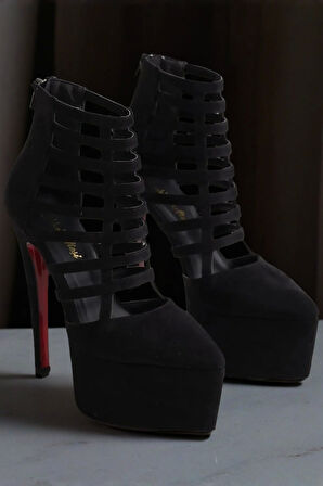 Kadın Moda Platform Özel Tasarım Topuklu Platform Ayakkabı Şık ve Zarif Abiye Ayakkabı