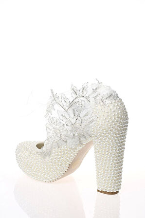 Kadın Sedef Ayakkabı Kadın Topuklu Abiye Ayakkabı Şık Gece Ayakkabısı Zarif Tasarım