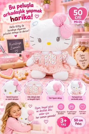 6317 Peluş H Kıtty Etekli 50 Cm