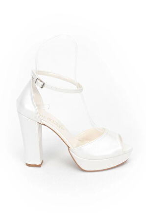 Sedef Cilt Kadın Abiye Ayakkabı Kadın Topuklu Şık Gece Ayakkabısı Zarif Tasarım Yüksek Topuk