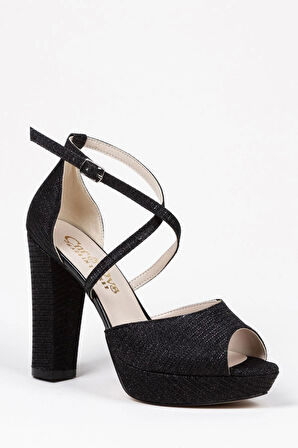 Gümüş Mercan Kadın Topuklu Abiye Ayakkabı Şık Gece Ayakkabısı Zarif Tasarım Yüksek Topuk