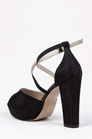 Gümüş Mercan Kadın Topuklu Abiye Ayakkabı Şık Gece Ayakkabısı Zarif Tasarım Yüksek Topuk