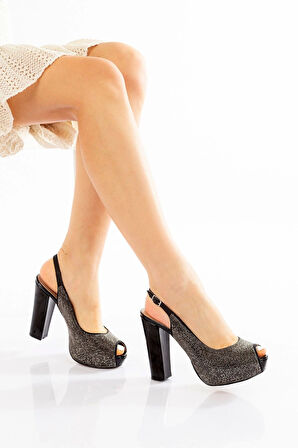 Gold Ayna Full Taş Topuklu Kadın Abiye Ayakkabı Kadın Topuklu Şık Gece Ayakkabısı Yüksek Topuk